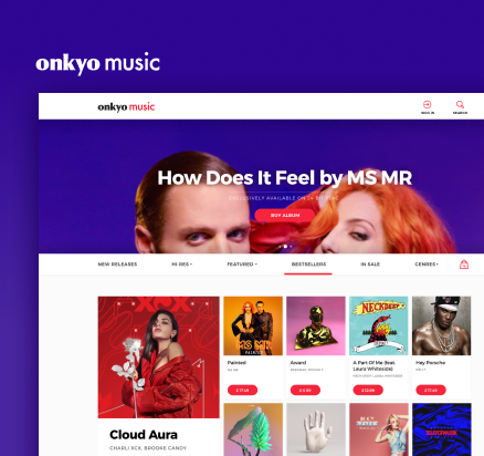 Onkyo Music - InfoSys Development Portfolio